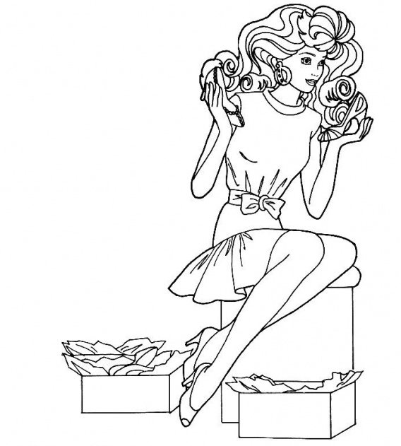 Barbie assise