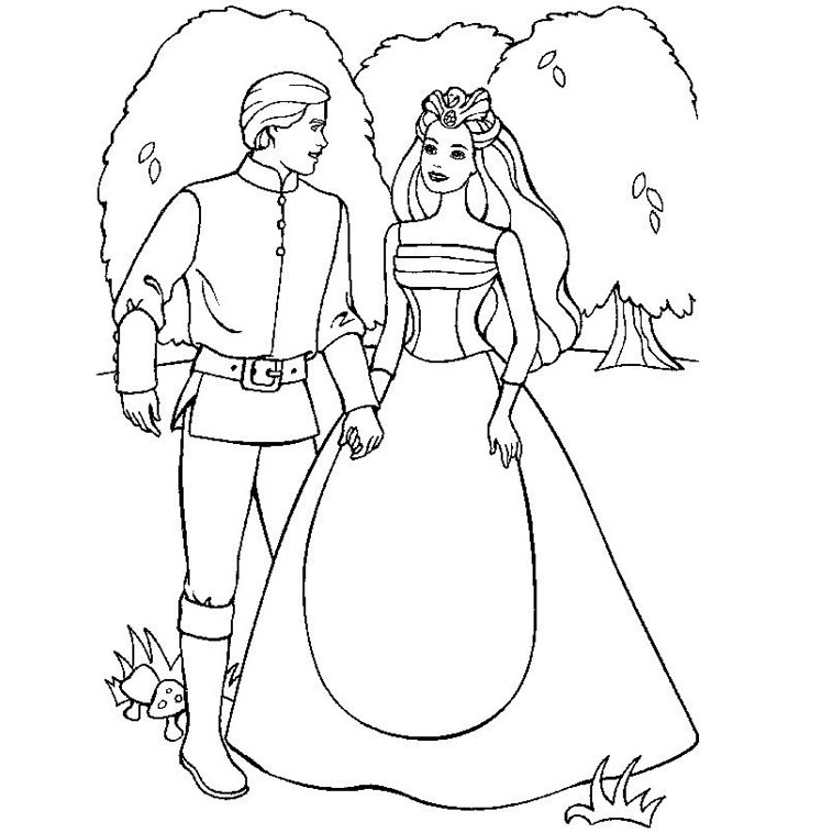 Barbie et Ken se promènent