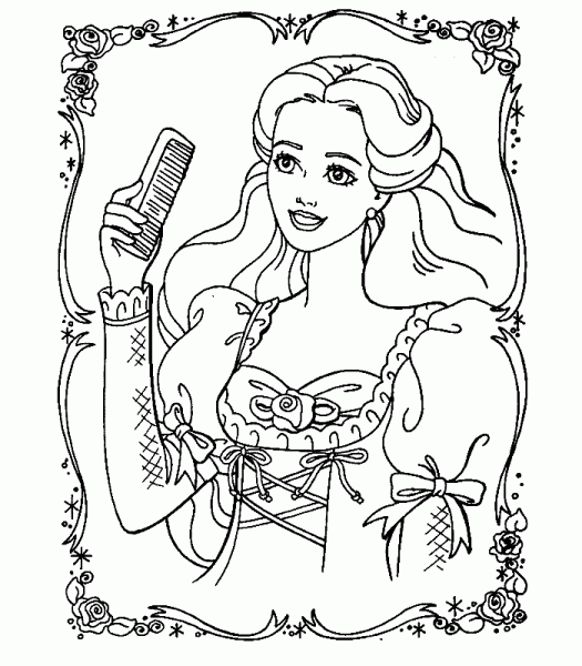 Barbie et son peigne