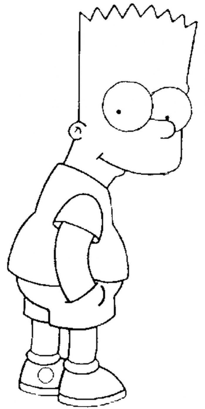 Bart Simpson les mains dans les poches