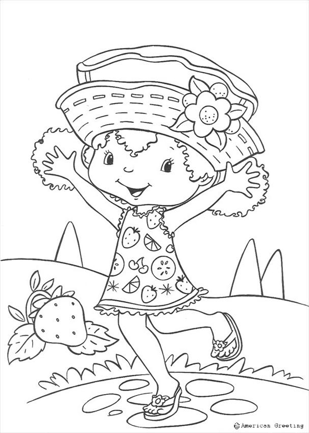 Charlotte aux fraises s'amuse
