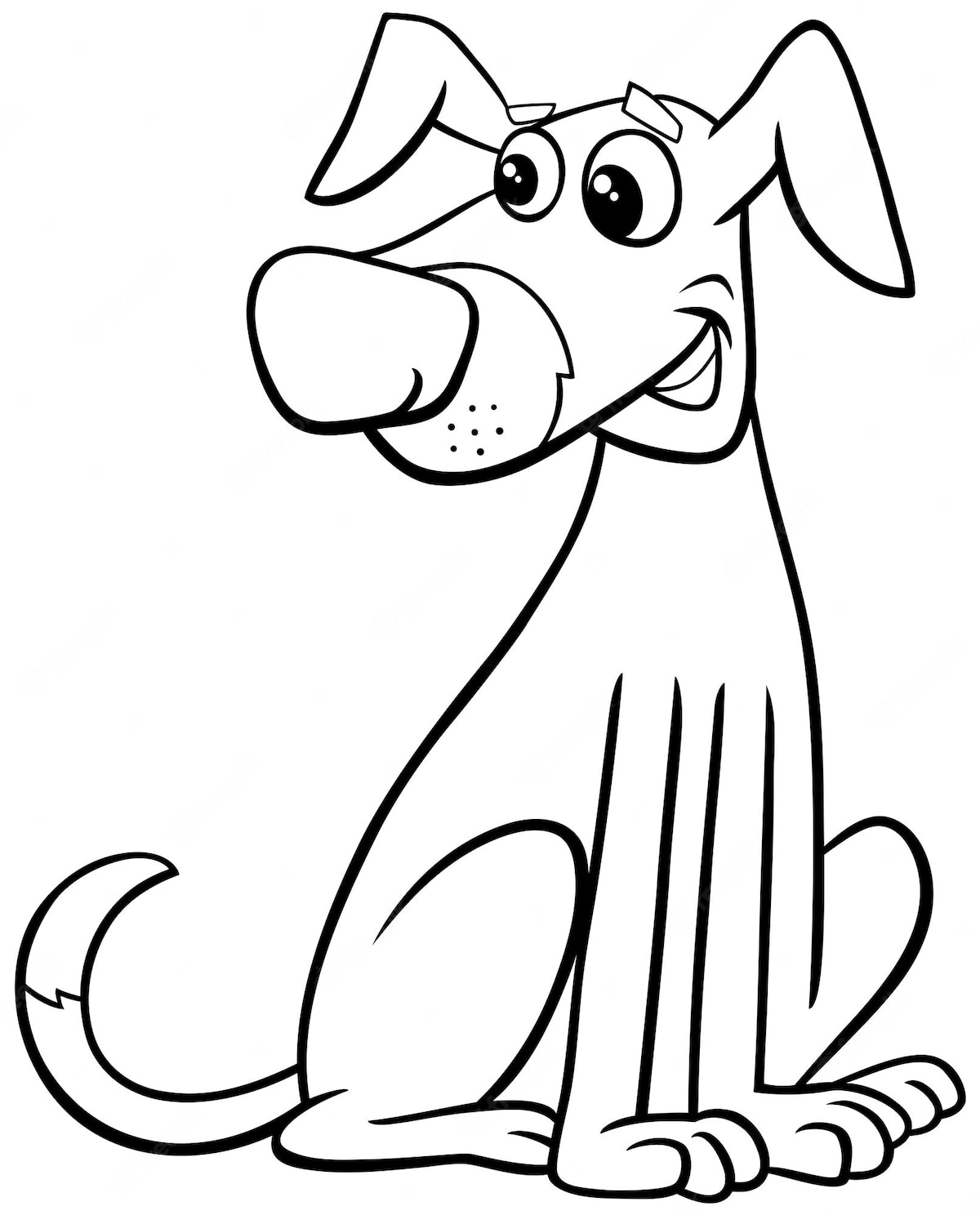 Chien style cartoon