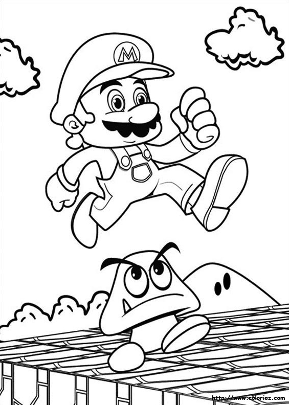 Mario saute