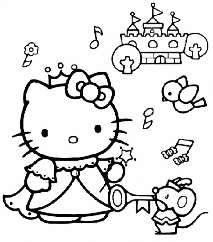 Coloriage d'Hello Kitty