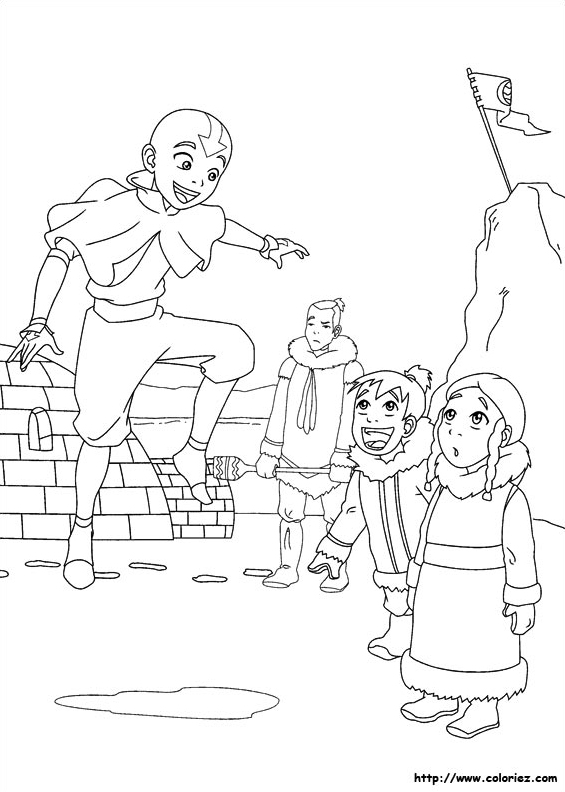 Aang au village