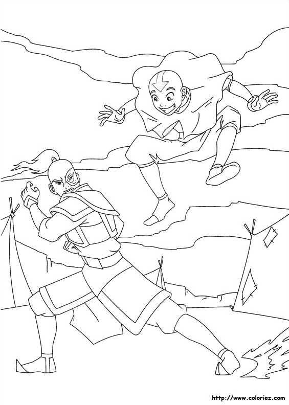 Aang surprend Zuko