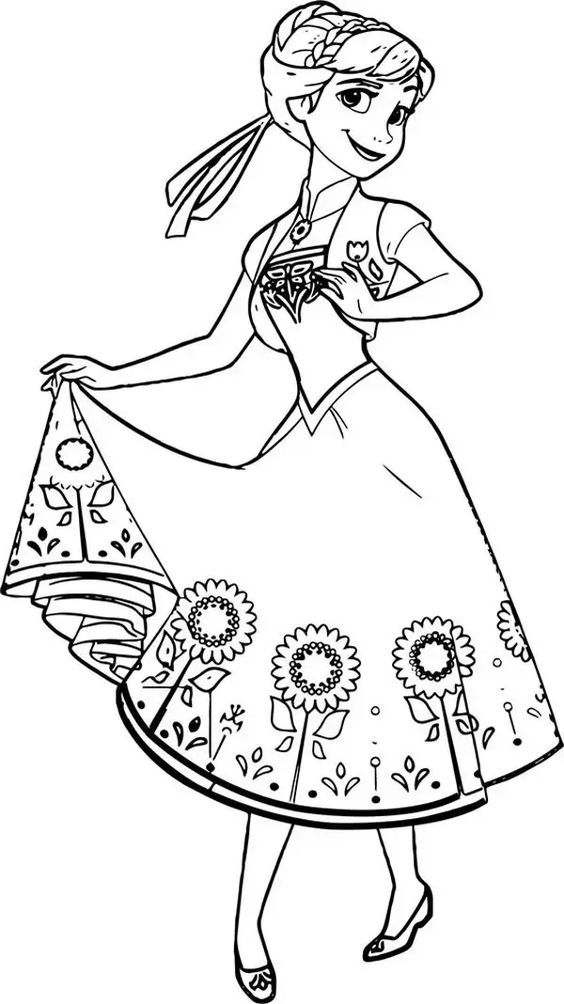 Coloriage Anna