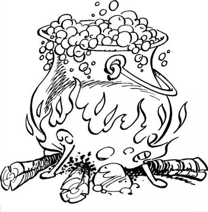 Coloriage Astérix La marmite de potion magique