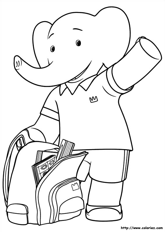 Badou et son cartable