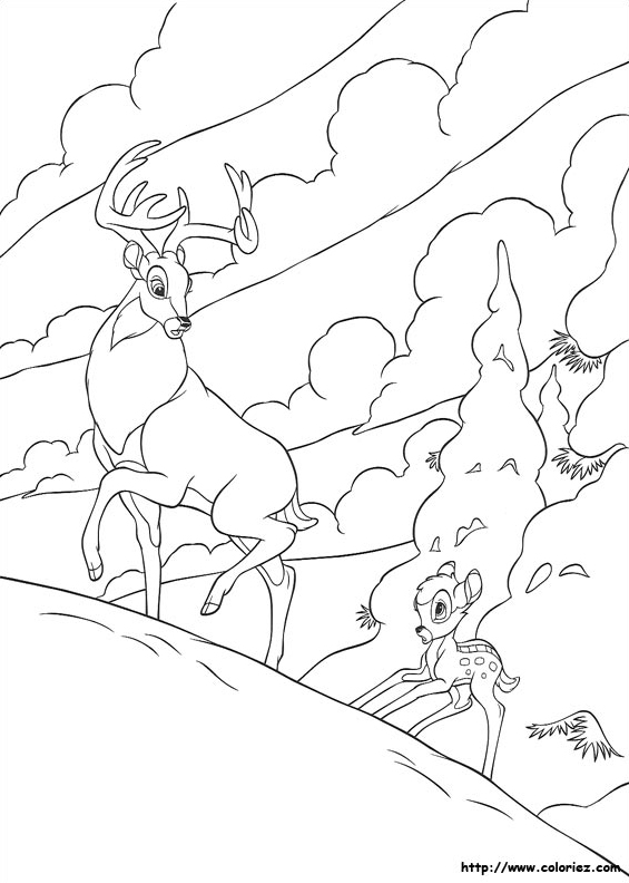Bambi dans la neige