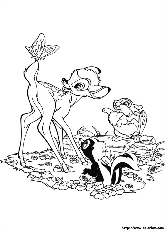 Bambi et le papillon