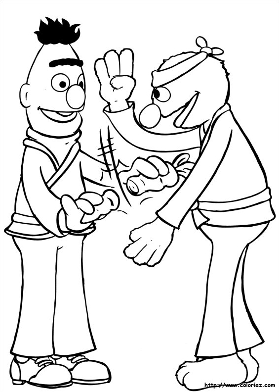 Bart et Elmo font du karaté