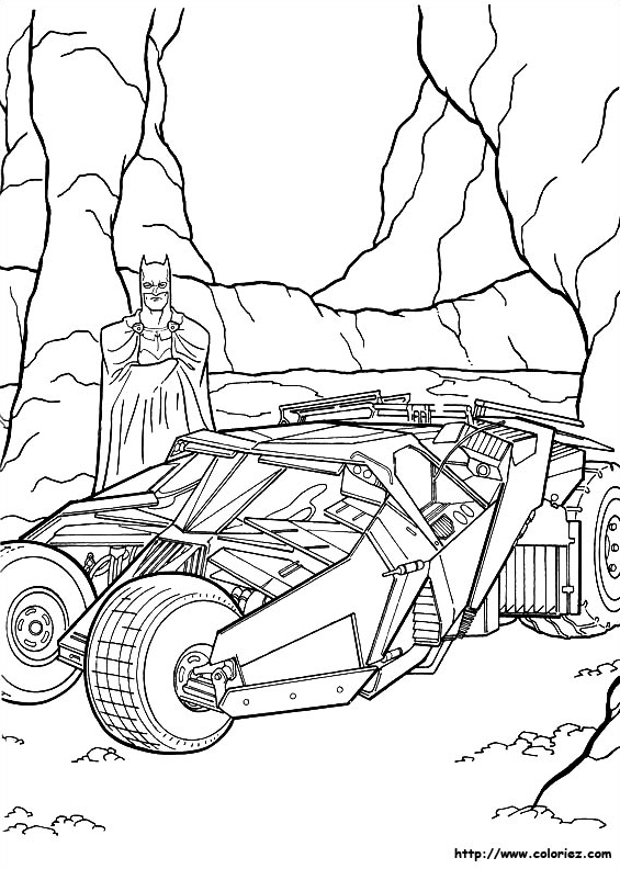 Batman et sa Batmobile