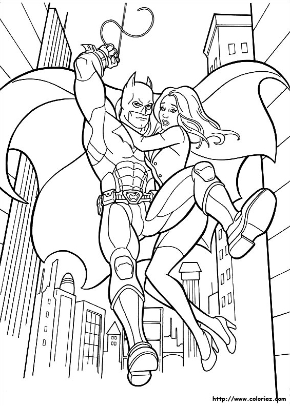 Batman sauve une femme