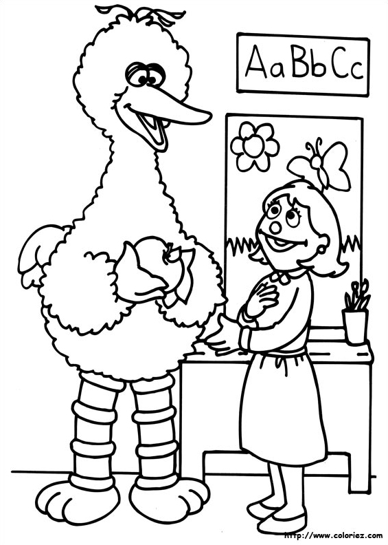 Big Bird à  l'école