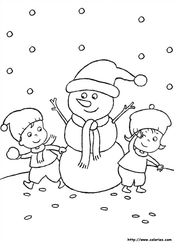 Bonhomme et boules de neige