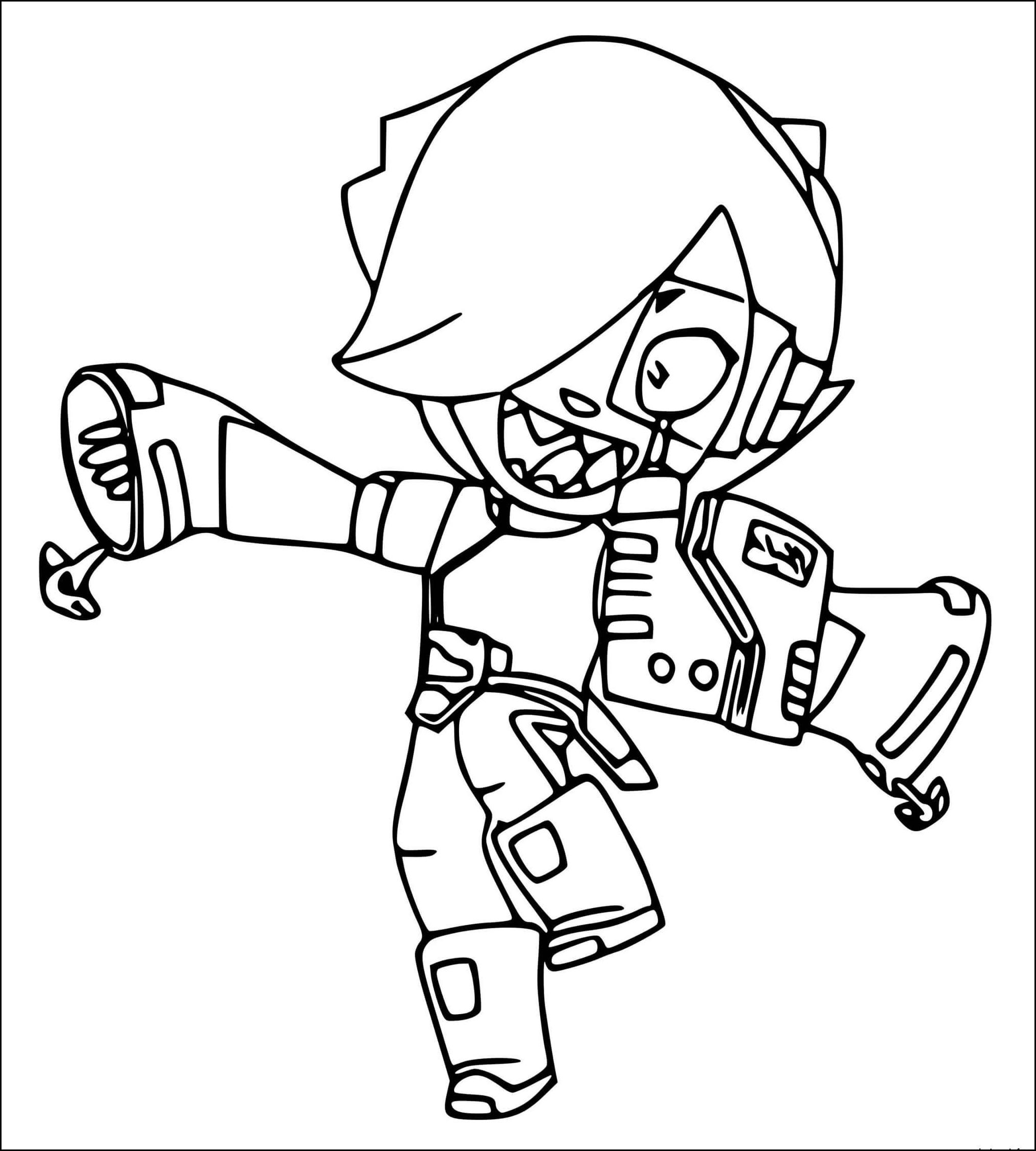 Coloriage Brawl Stars Colette