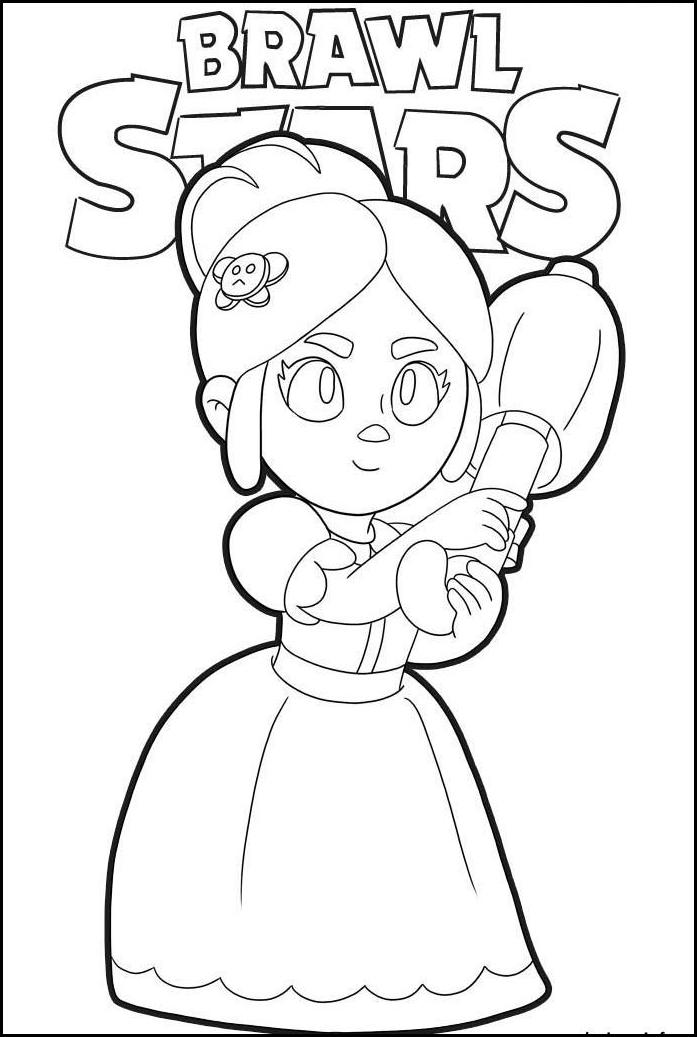 Coloriage Brawl Stars Piper