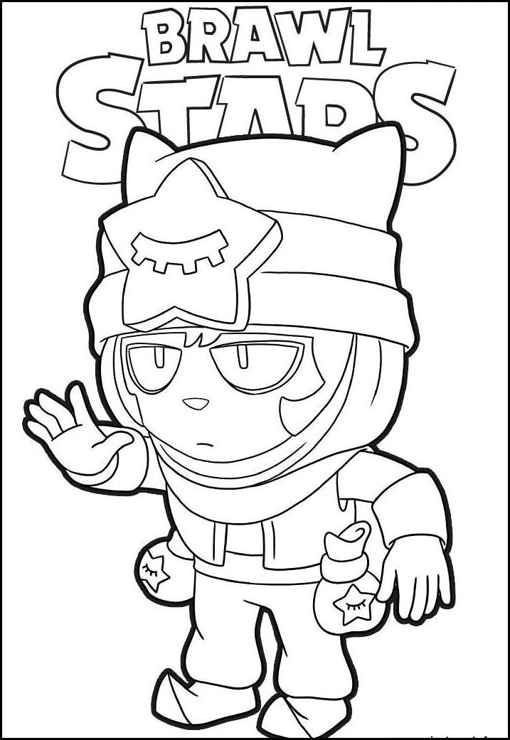 Coloriage Brawl Stars Sandy