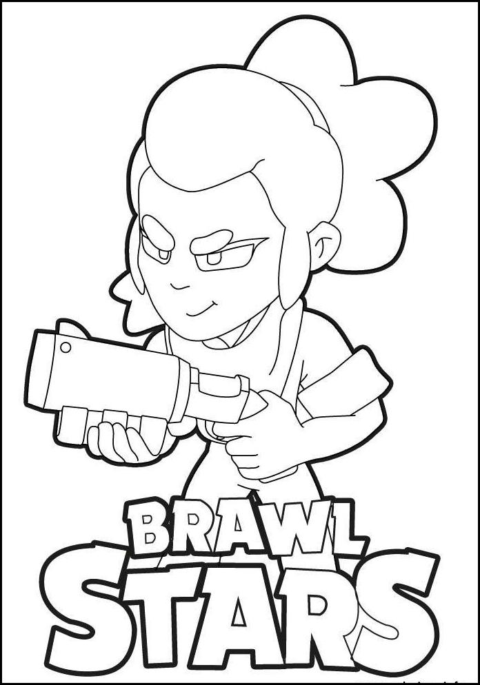 Coloriage Brawl Stars Shelly