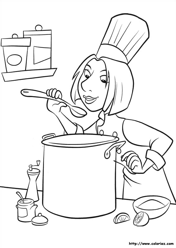 Colette goûte la soupe