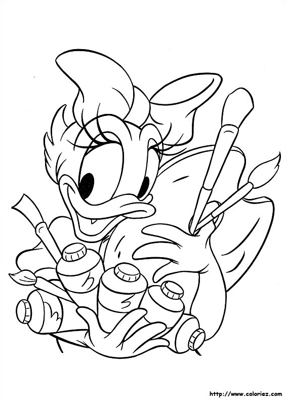 Daisy et le matériel de peinture