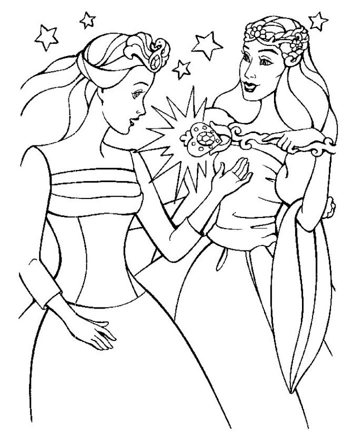 Coloriage de Barbie