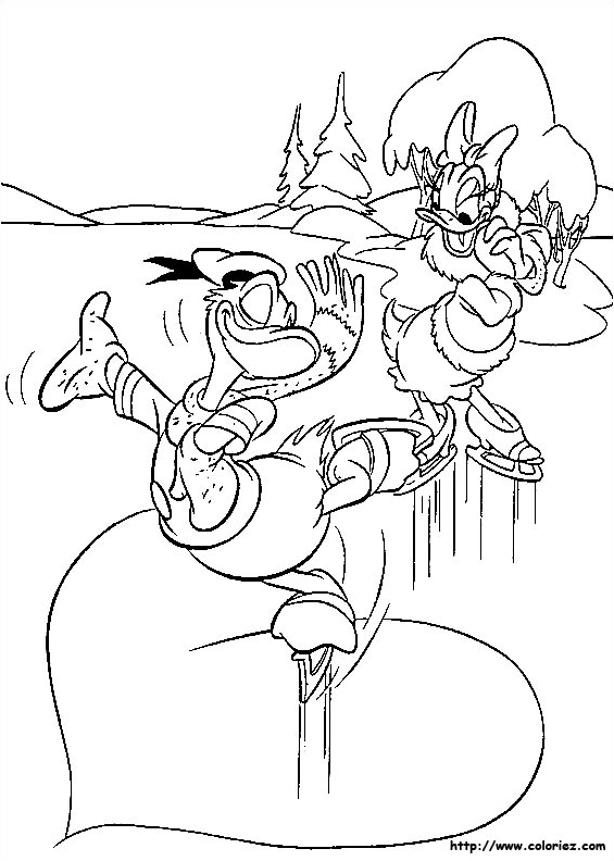 Donald dessine un coeur pour son amoureuse