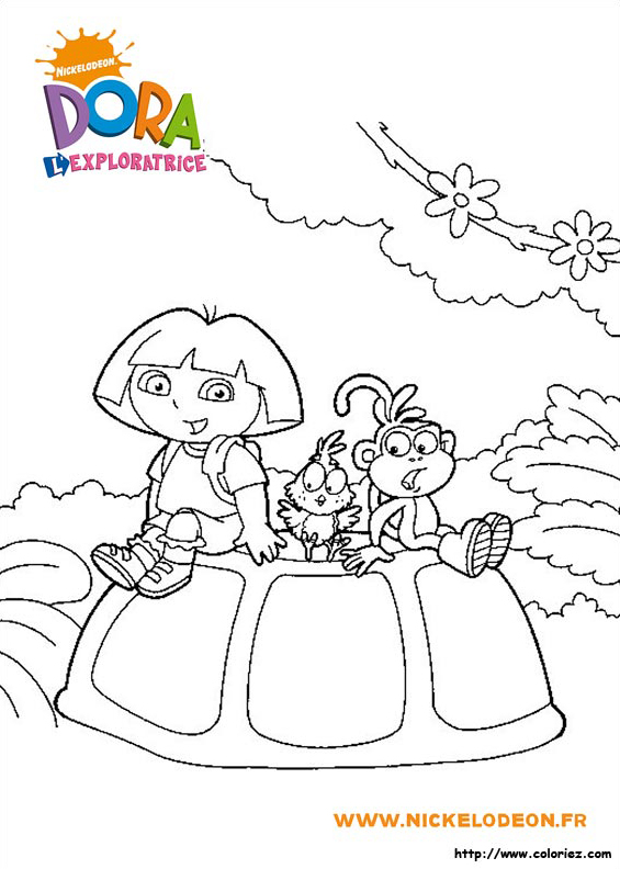 Dora à  la plage