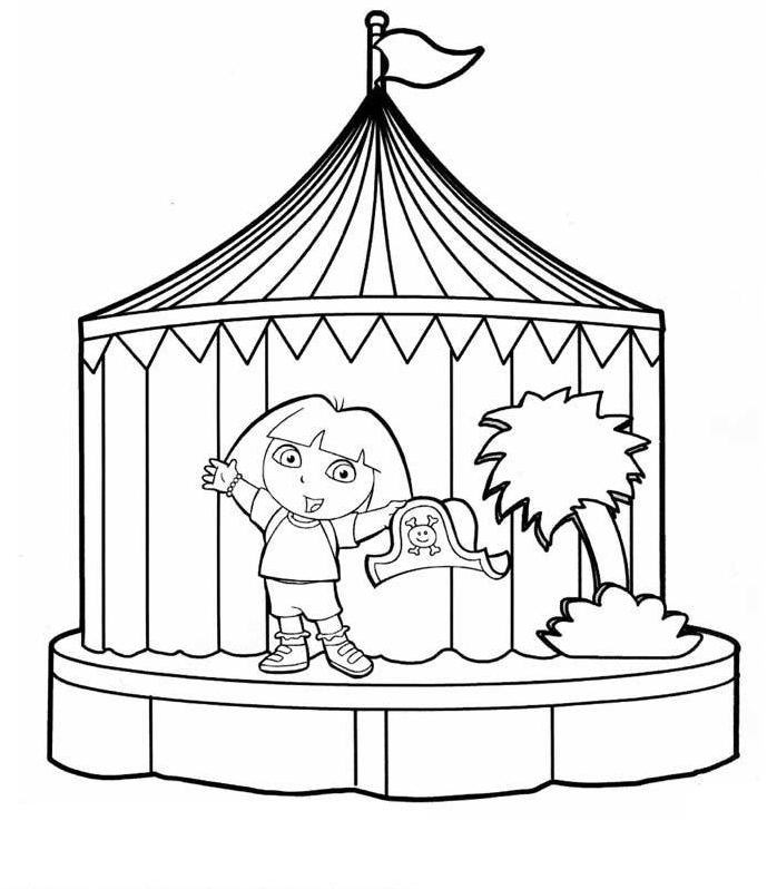 Coloriage Dora l'exploratrice