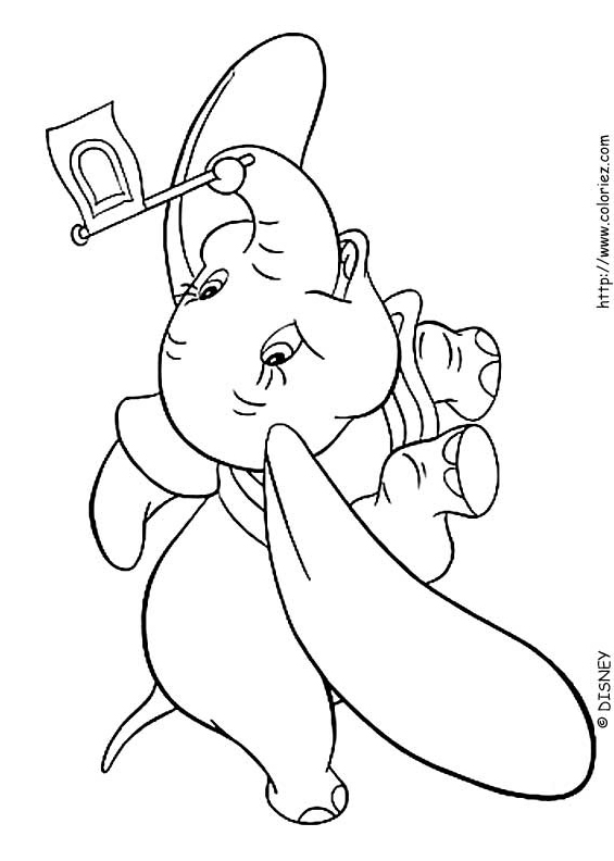 Dumbo et son drapeau