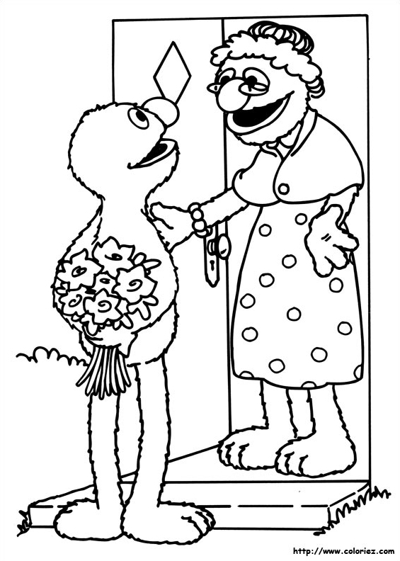 Elmo et sa grand-mère