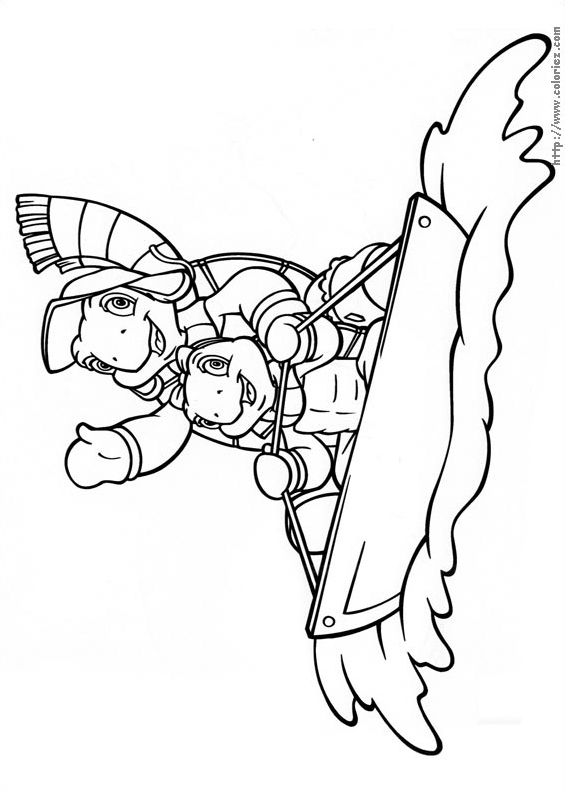 Franklin fait de la luge