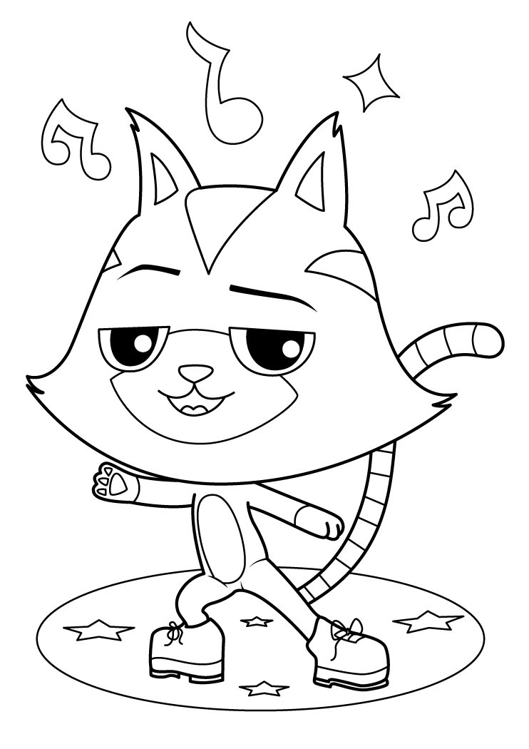 Coloriage Gabby Chat Cat Rat