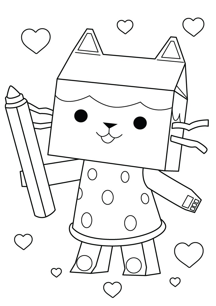 Coloriage Gabby Chay Baby Box