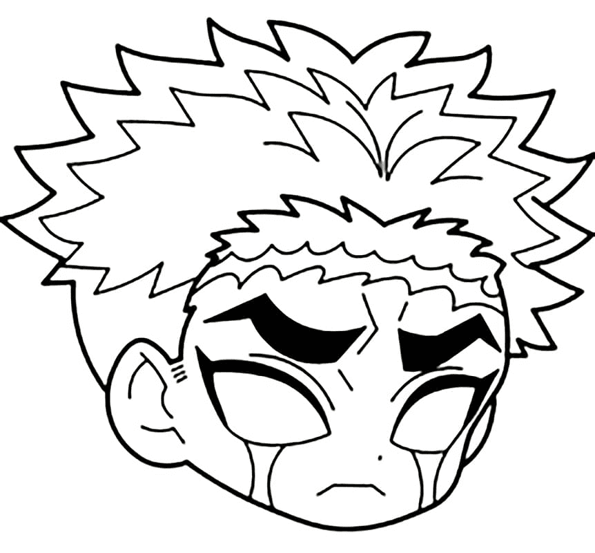 Coloriage Gyomei Himejima bébé 