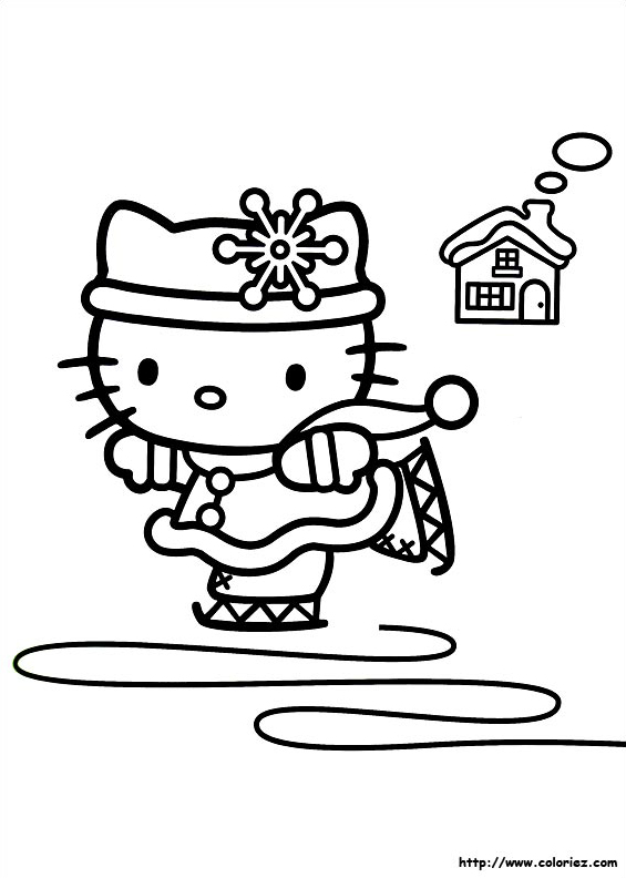 Hello Kitty fait du patin à  glace
