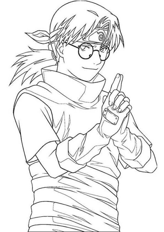 Coloriage Kabuto dans Naruto