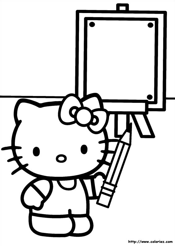 Hello Kitty au tableau