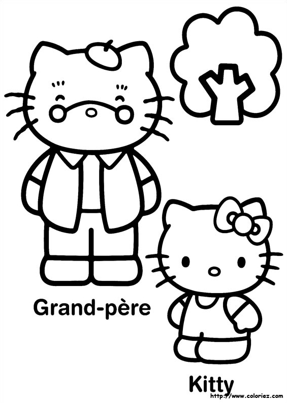 Hello Kitty et grand-père