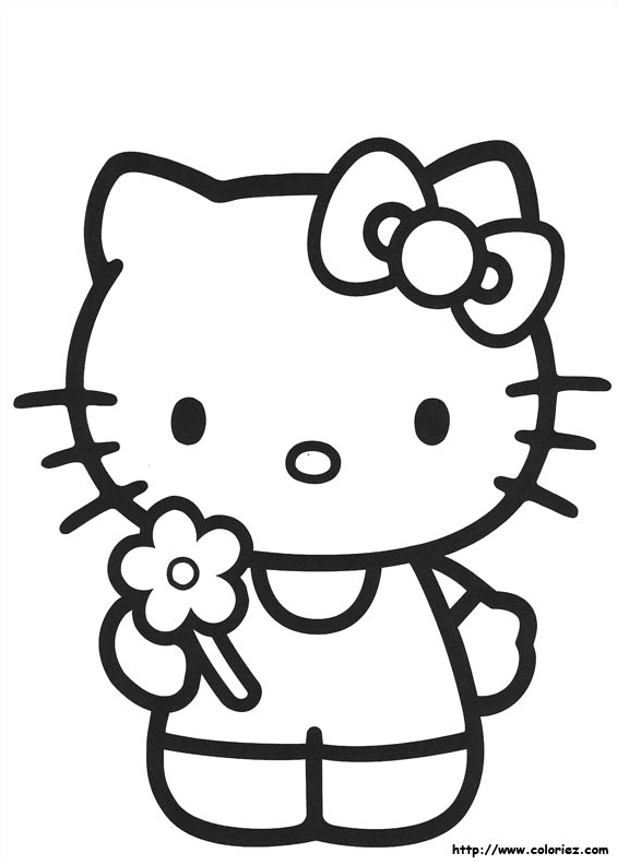 Hello Kitty et sa fleur