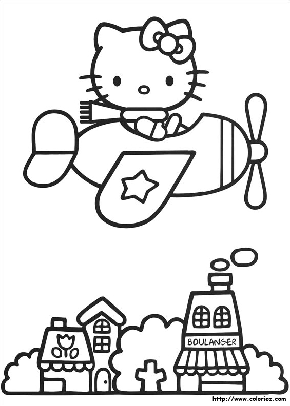Hello Kitty pilote d'avion