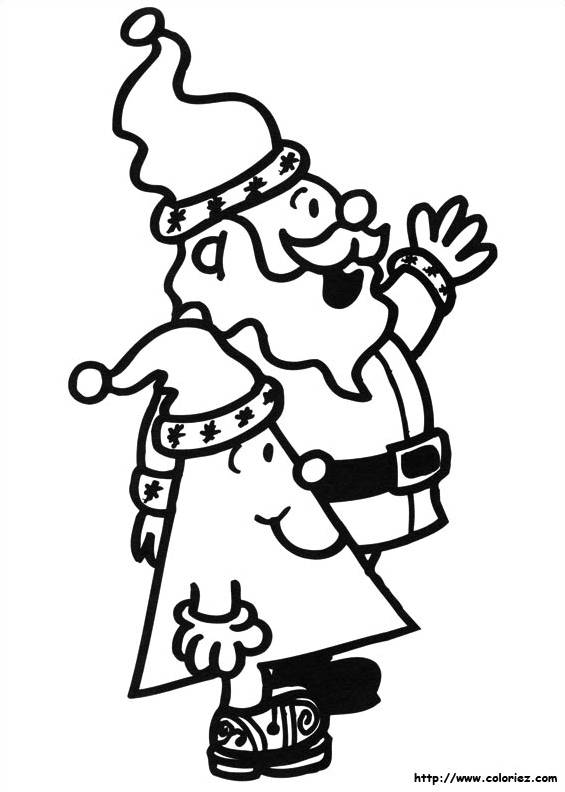 L'arrivée à  la fête de Noël
