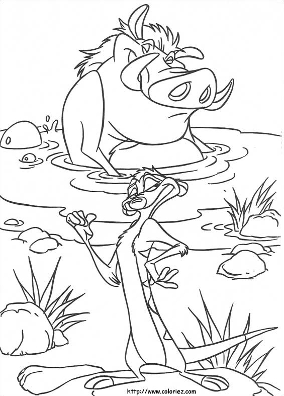 Le bain de Pumbaa