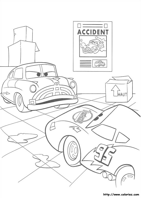 Le différent entre Flash McQueen et Doc