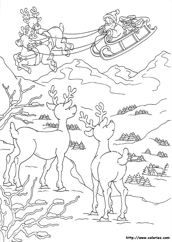 Le traineau du père Noel