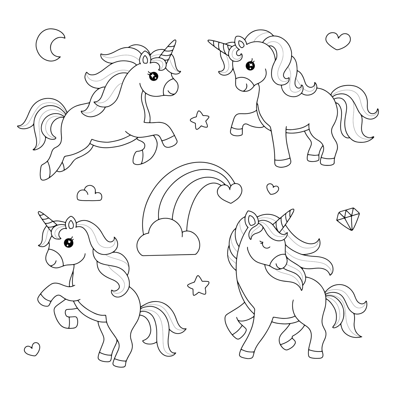 Coloriage Licornes Imprimer Coloriage Licornes Imprimer