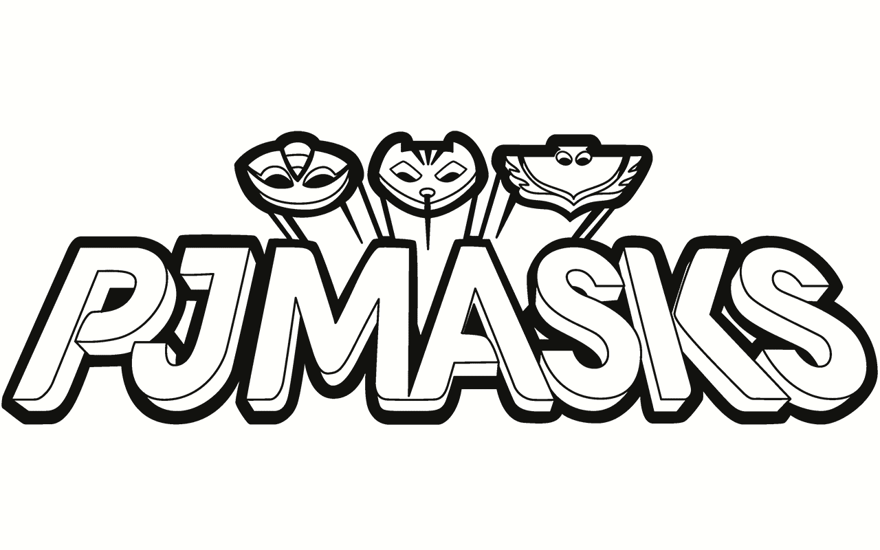 Coloriage logo Pyjamasques