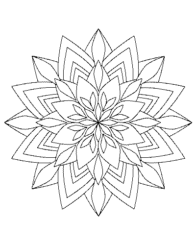 Coloriage Mandala 12