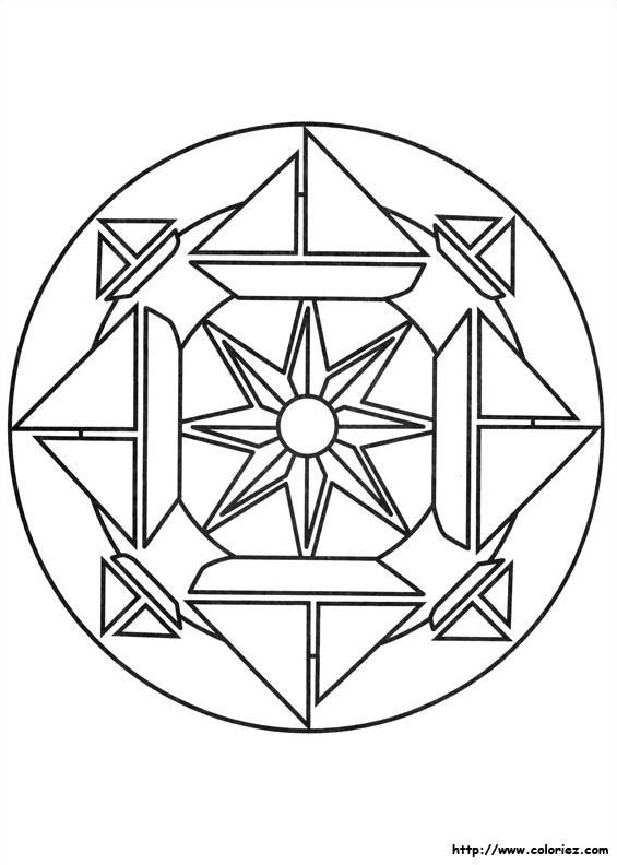 Mandala bateaux